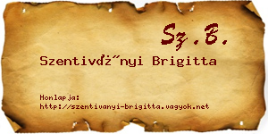 Szentiványi Brigitta névjegykártya